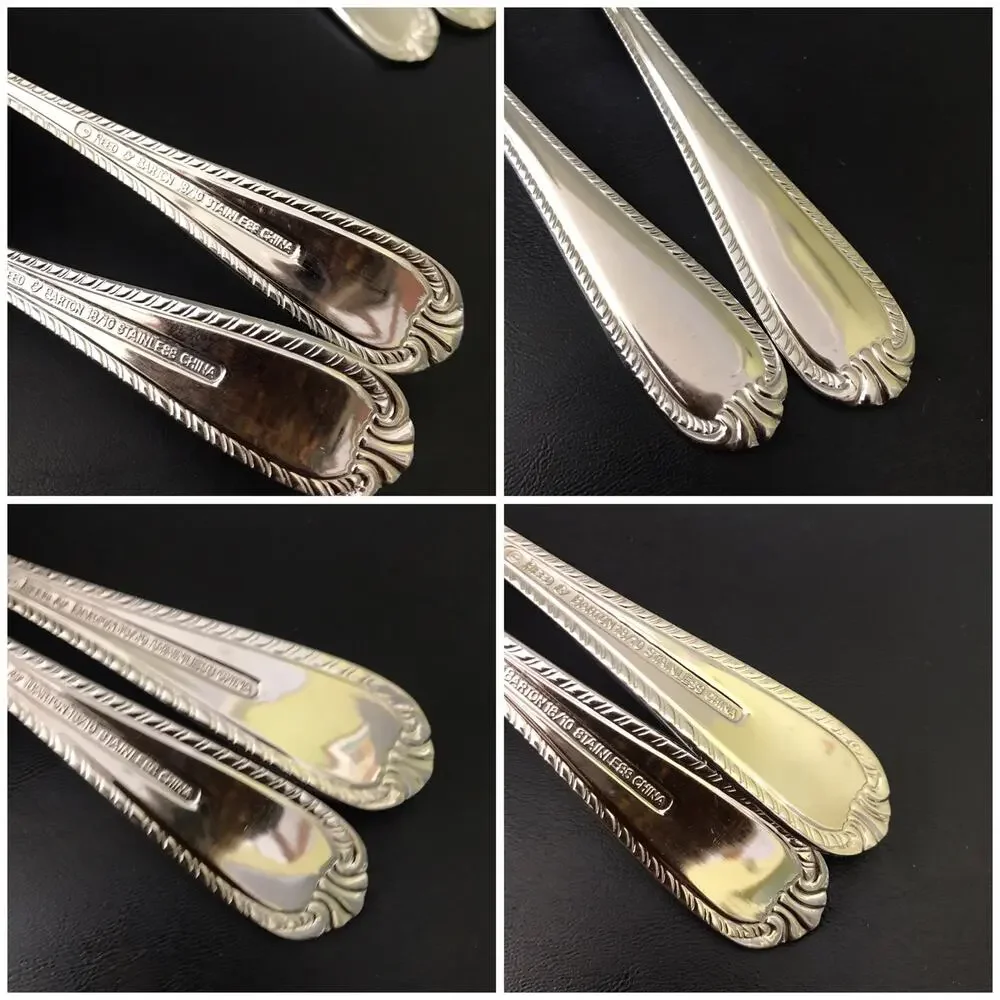 Reed & Barton Domain Teaspoon Lot of 4 Stainless Steel 18/10 Flatware China D